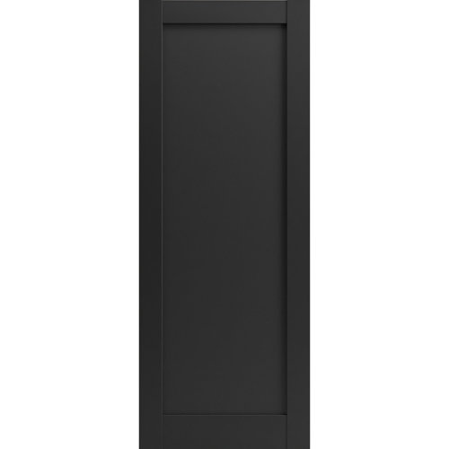 SARTODOORS Slab Barn Door Panel Quadro 4111 Matte Black Sturdy